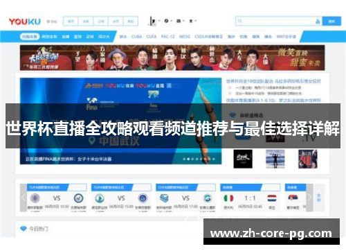 世界杯直播全攻略观看频道推荐与最佳选择详解